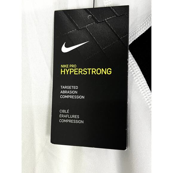NWT Men's Nike Pro Hyperstrong Baseball White & Black Compression Shorts - XL - Picture 6 of 8